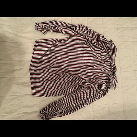 Vintage Striped Button Up Blouse - Picture 5 of 5